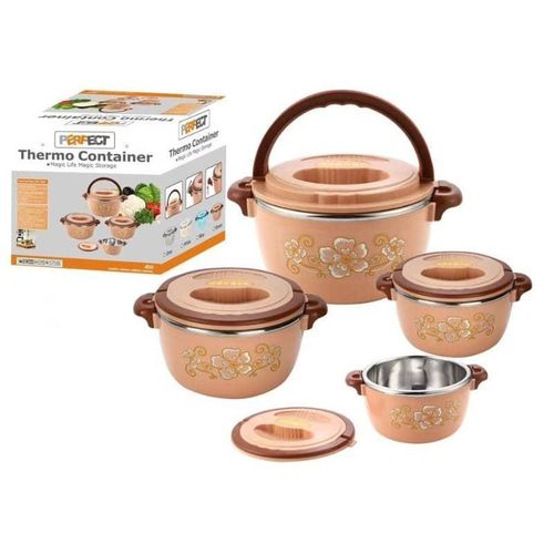 4 Pieces Insulated Hot Pot Dishes Food Warmer Container -Multi-colour.