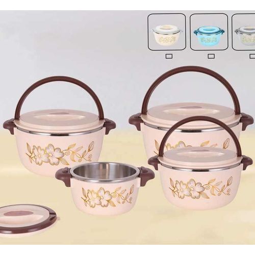 4 Pieces Insulated Hot Pot Dishes Food Warmer Container -Multi-colour.