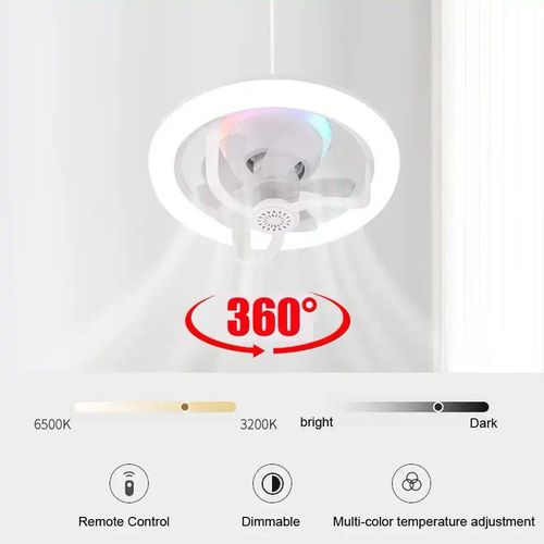 LED Aromatherapy Fan Light 360 Rotation