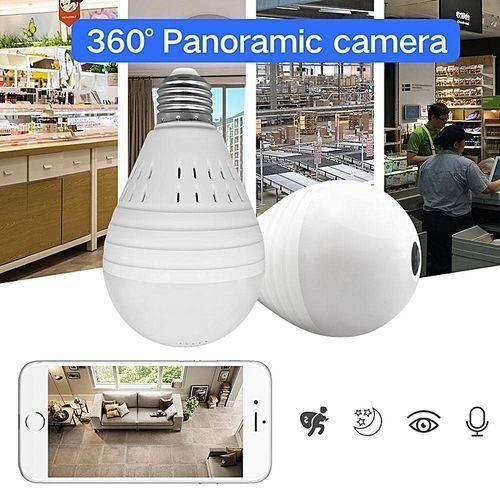 Mini Camera 1080P Bulb Light Wireless IP Camera 360 Degree Panoramic FishEye Security CCTV Camera Wifi P2P Motion Detection Camera IP By HT