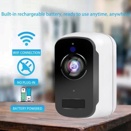 Wifi Camera 3mp Battery Powered Outdoor Wireless Security Camera Pir Alarm Sd Card Record Cctv Video Surveillance Camhi Pro App   Camera