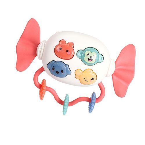 Baby Toy Puzzle Candy Rattle Music Hand Rattle Baby Soothing Baby Rattle Toy for Boys and Girls,Red NO5119