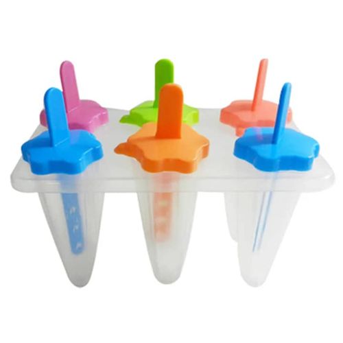 4 Pieces Ice Cube Molds For Making Kids Ice Popsicles - Multicolour