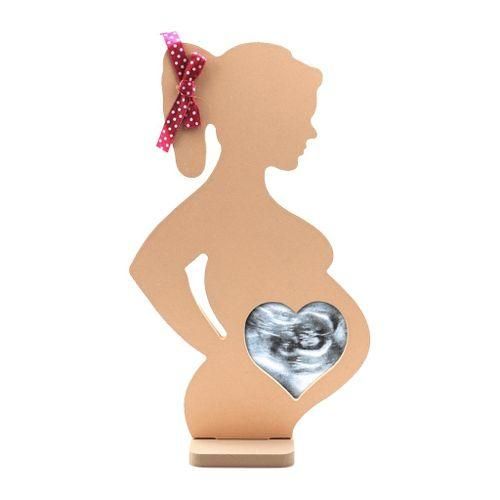 Wooden Baby Ultrasound Photo Picture Frame Couple Pregnancy Gift Room