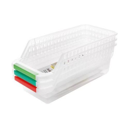 4 Pack Refrigerator Storage Organiser Box, Drawers, Pantry Container, Clear