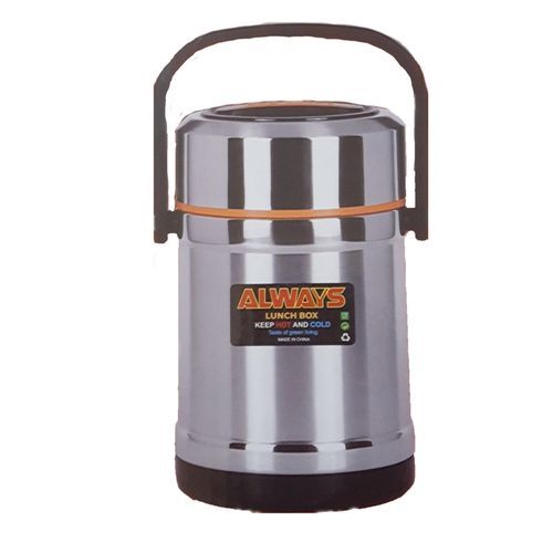 Always Vacuum Insulated  Food Flask-Silver