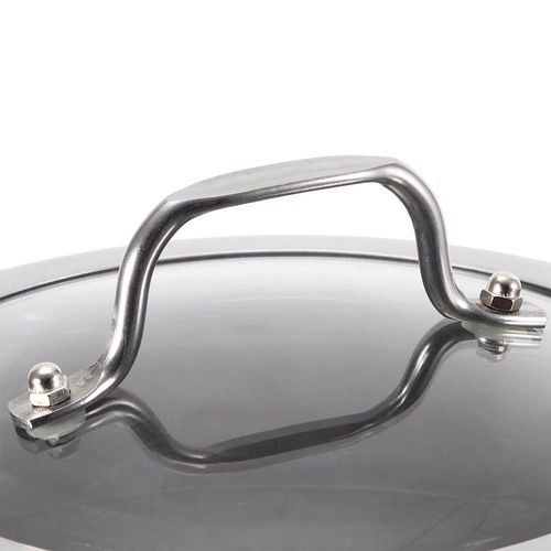 28Cm - 3 Layer Stainless Steel Food Saucepan And Steamer Soup Pot -Silver.