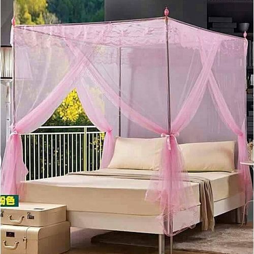 5*6 Mosquito Net with Stands &ndash; Pink