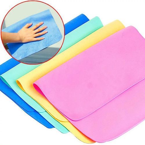 Set Of Bath Kitchen Car Cleaning Towels-Pink Purple Green Blue Orange Yellow