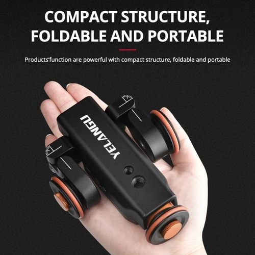 L4X Camera Wheel Dolly Phone Clamp Electric Track Slider