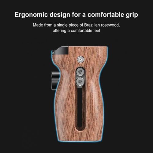 PULUZ Slide Quick Release Side Wooden Handle Handgrip