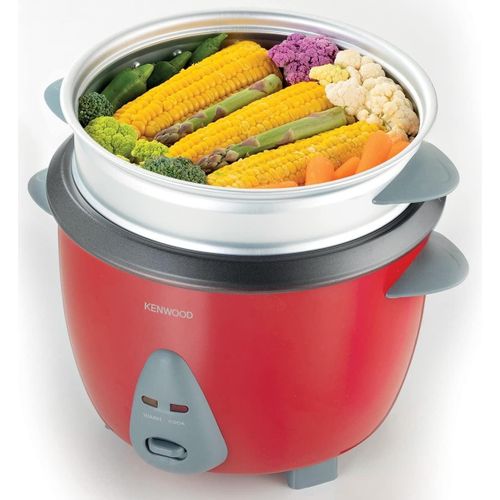 RAF 1.8L Capacity 650W 2in1 Rice Cooker with Steam Basket RCM44- Red(1 YR WRTY)