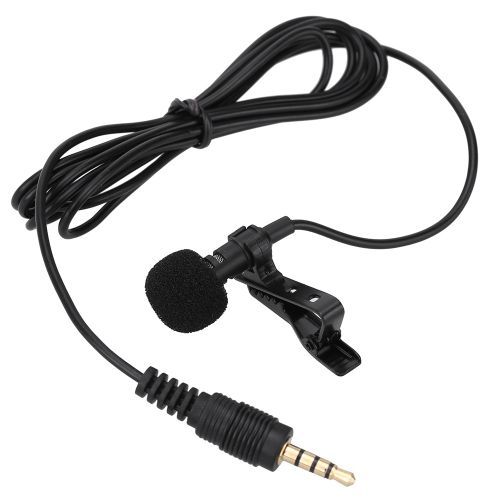 Mini Portable Clip-on Lapel Lavalier Hands-free 3.5mm Jack
