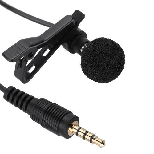 Mini Portable Clip-on Lapel Lavalier Hands-free 3.5mm Jack