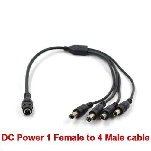 1 Female to 2 3 4 5 6 8 Male DC 5.5mm * 2.1mm Power Splitter Plug Cable for LED LCD CCTV security Camera Accessories power Supply adapter 12V 9V 6V 5V
