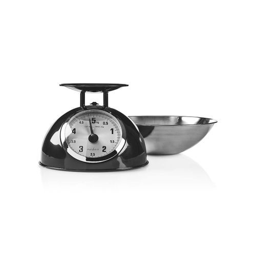 Retro Stainless Steel  Mechanical/Kitchen Weighing Scale Set - Black