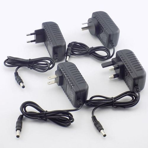 AC DC 12v 2A 2000ma Adapter Power Supply Adaptor EU UK AU US PLUG 5.5*2.5mm Wall Charger for Led Strip Light Lamp CCTV camera