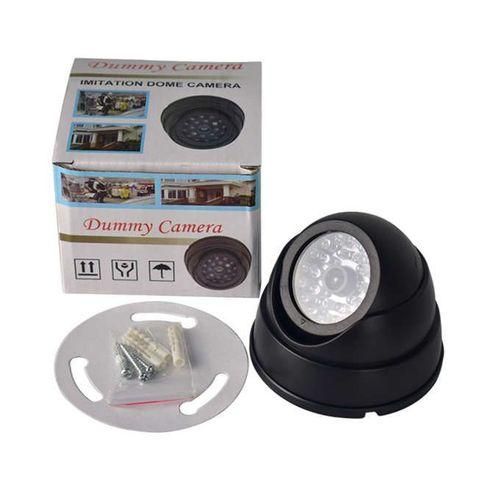 Security Dome Fake Camera Red Flash LED Light Indoor Outdoor Video Surveillance Safety Kamera