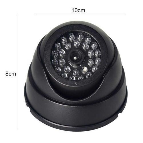 Security Dome Fake Camera Red Flash LED Light Indoor Outdoor Video Surveillance Safety Kamera