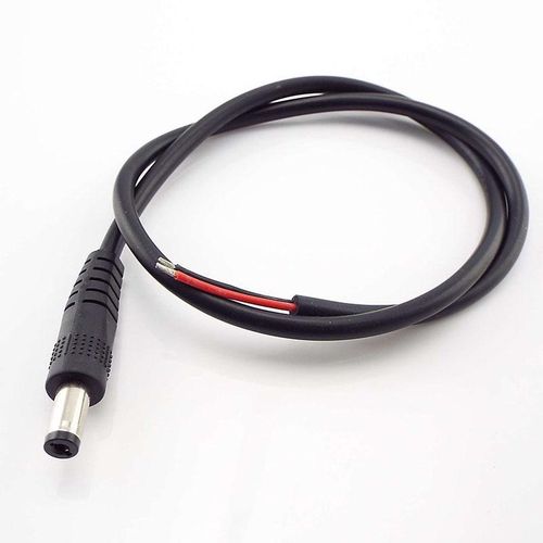 DC Male Power Supply 12V 5A Cable Extension LED Light 20 AWG Jack Cord DC Connector For CCTV 5.5x2.1mm Plug