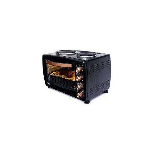 Pixel 38L / 38 liters Electric Baking Oven With 2 Hot Plates-Silver/Black