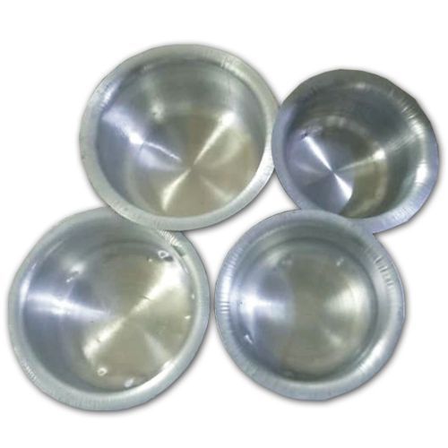 4 Piece Saucepans With Stainless Body - Silver