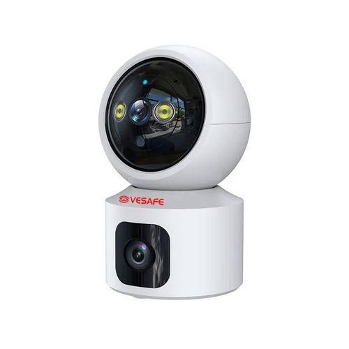 Home camera Dual lens HD night vision full color 360degree area tracking small camera wireless