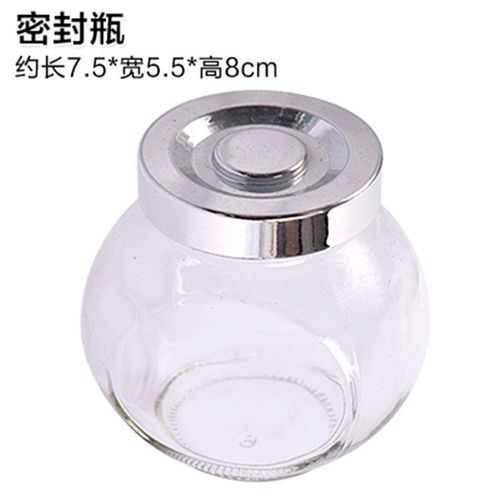 Empty Clear Glass Tins Colorless