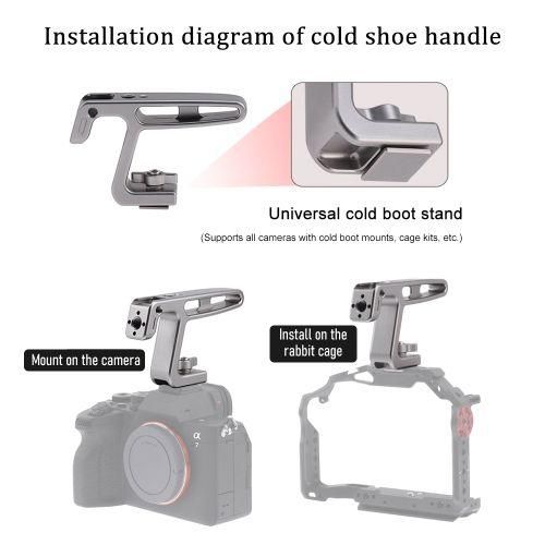 Mini Top Handel Camera Top Handgrip With Cold Shoe Mount