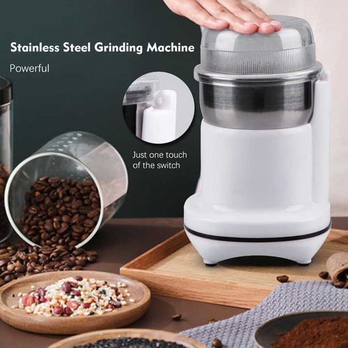Haeger Fast Electric Coffee Spices Grinder With Sharp Blades-White
