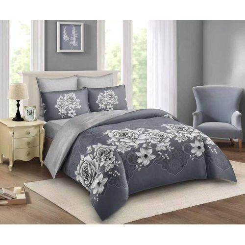 6*6 Duvet Set With 1 Bedsheet 2 Pillowcases-White