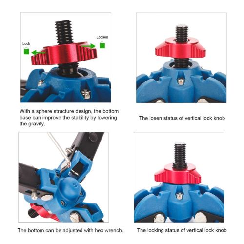 Manbily M-1 Portable Universal Mini Three Feet Support