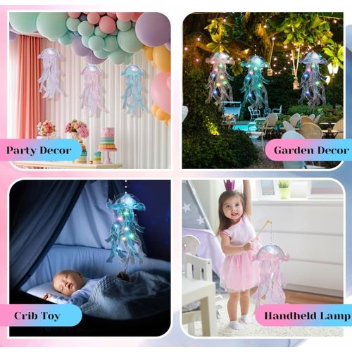 3pcs Party Jellyfish Lights/Atmosphere Lighting- Holiday Lighting Bedroom Home Decoracion