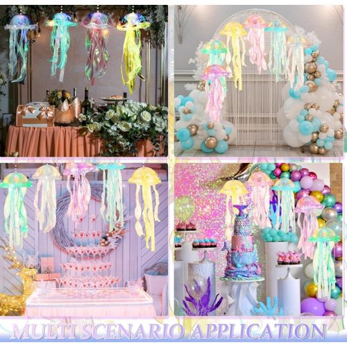 3pcs Party Jellyfish Lights/Atmosphere Lighting- Holiday Lighting Bedroom Home Decoracion