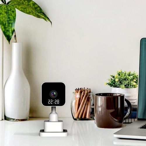 Wall-Mount Digital Clock Camera 1080P Night Light Wireless Monitor Home Secret Invisible Small Cam Security Protect