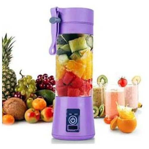 Mini Portable Rechargeable Blender, 380ml - Purple