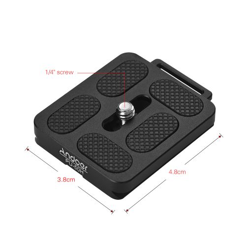 Andoer PU-50H Quick Release QR Plate With Attachment Loop
