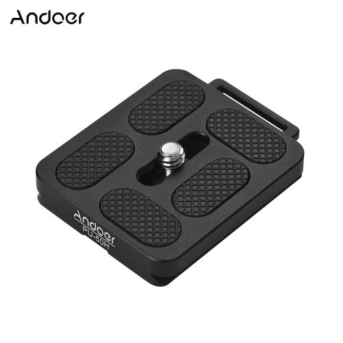 Andoer PU-50H Quick Release QR Plate With Attachment Loop
