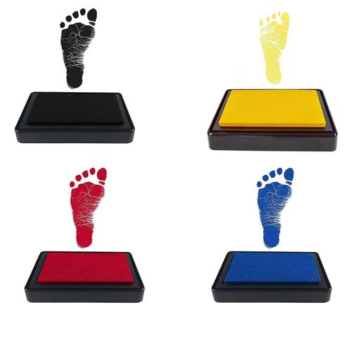 Ink Pad For Baby Footprint Handprint Create Impressive Keepsake Stamp Non-Toxic and Acid-Free Ink Easy To Wipe and Wash Off Skin