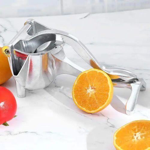 Stainless Steel Lemon Orange Manual Fruit Press Squeezer Juicer Extractor, Silver.