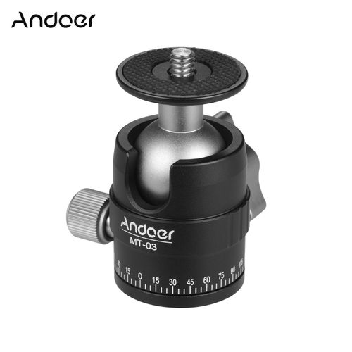 Andoer MT-03 Mini Ball Head DSLR ILDC Camera Tripod Monopd