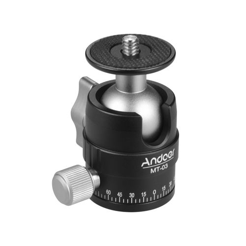 Andoer MT-03 Mini Ball Head DSLR ILDC Camera Tripod Monopd