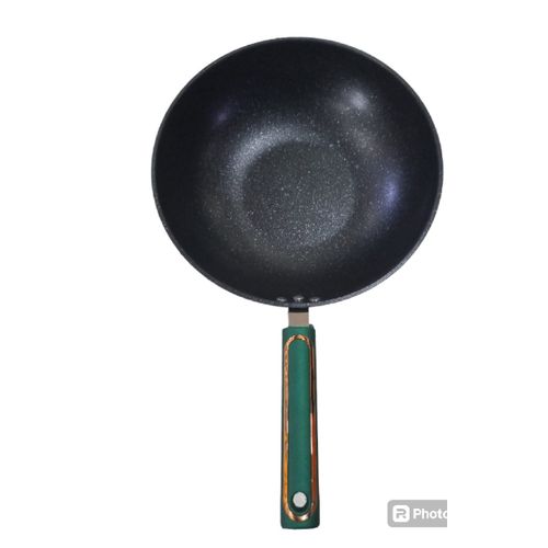 Non-Sticky Deep Frying Pan Design May Vary - Black