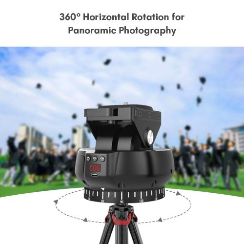 Andoer YT1200 Motorized Pan Tilt Head 2-axis Panoramic Head