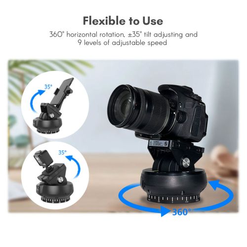 Andoer YT1200 Motorized Pan Tilt Head 2-axis Panoramic Head