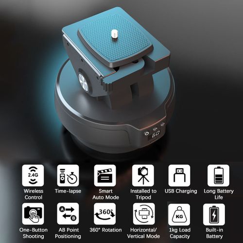 Andoer YT1200 Motorized Pan Tilt Head 2-axis Panoramic Head