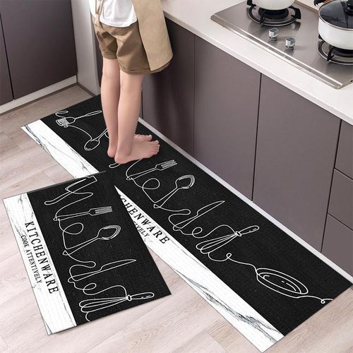 Kitchen Floor Mat Household Carpet Door Mat Home Decor- Multi-colour.