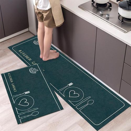 Kitchen Floor Mat Household Carpet Door Mat Home Decor- Multi-colour.