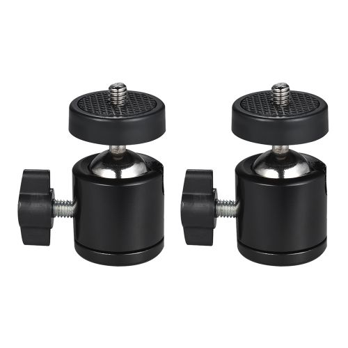 2pcs 360 Degree Rotating Swivel Mini Tripod Ball Head With