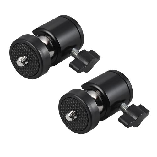 2pcs 360 Degree Rotating Swivel Mini Tripod Ball Head With